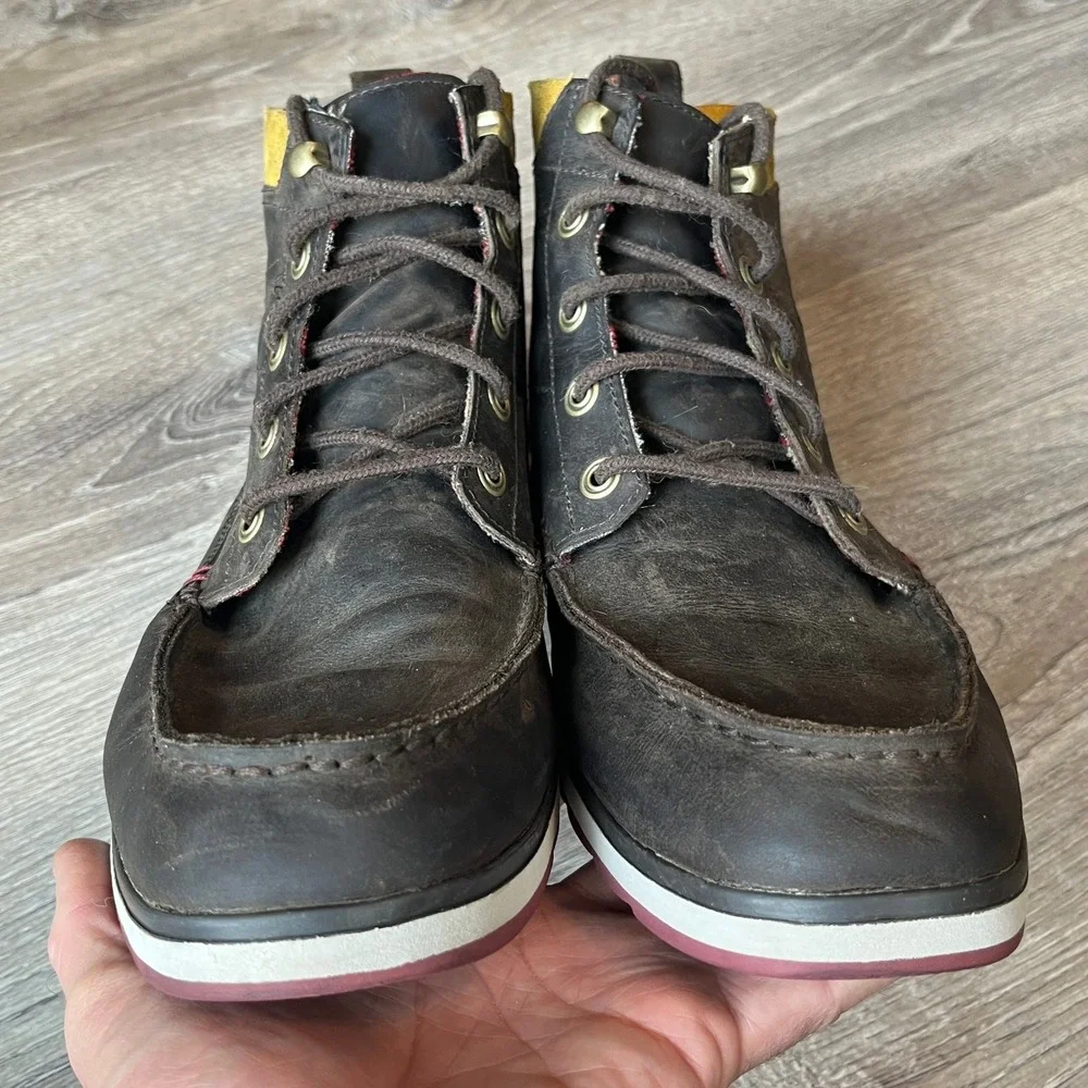 Tretorn Walden Chukka Moc Toe‎ Boots Brown Leather Mens 11 UK 10 EU 44.5